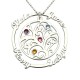 Family Tree Necklace with Birthstone