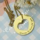 Cut Out Heart Name Necklace