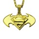 Batman- Superman with Engraved Name Necklace