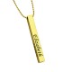 Personalized Men's 4 Sided Bar Necklace
