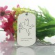 Hand Stamped Tag Cupid Love Pendant