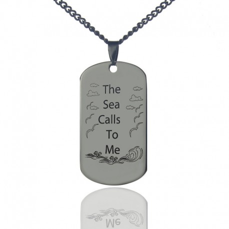 'The Sea Calls To Me' Ocean Necklace