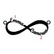 Two Name Infinity Necklace