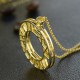 Double Roman Numeral Pendant Necklace