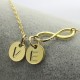 Infinity Name Necklace with 2 Initials