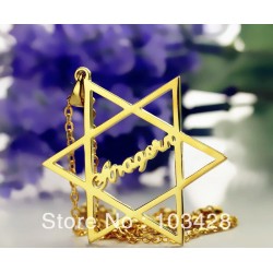 Star of David Charm Necklace