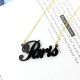 Acrylic Paris Necklace