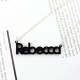 REBECCA Style Name Necklace in Acrylic