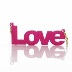 Love Style Acrylic Necklace