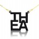 Four Letters Lindsay Style Necklace  in Acrylic