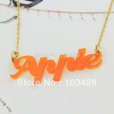 Creampuff Style Acrylic Necklace