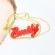 Emily State  Acrylic Necklace