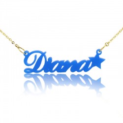 Carrie Style Acrylic Necklace With Star
