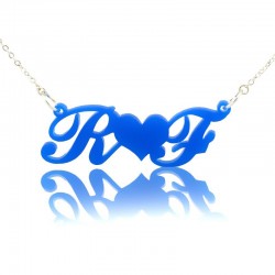 Carrie Style Initials Acrylic Necklace