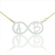Infinity with Two Initials Acrylic Necklace