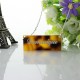 Two Layer Bar Necklace in Tortoise Shell Acrylic