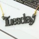 Victorian Font Acrylic Necklace