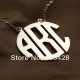 Circle Monogrammed Necklace
