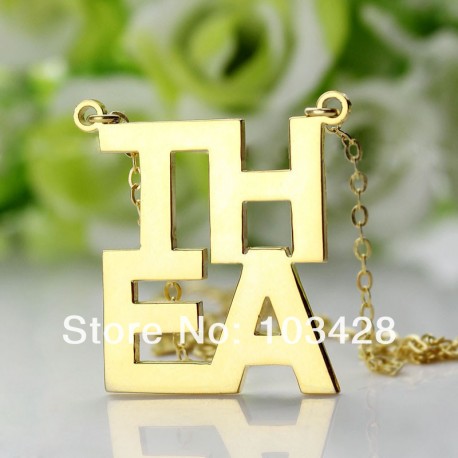 4 Letters Couples Necklace