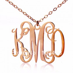 Initial Name Necklace 1.25"
