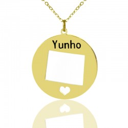 I Heart Wyoming Necklace