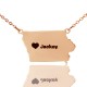 State of Iowa  Necklace