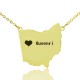 State Of Ohio Necklace