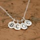 Round Letter Personalized Initials Necklace