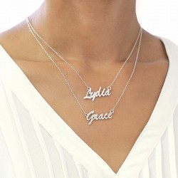 Set of 2 Name Necklace