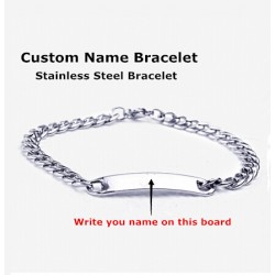 Steel Monogram Bracelet Bangle