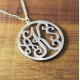 Monogrammed Circle Necklace